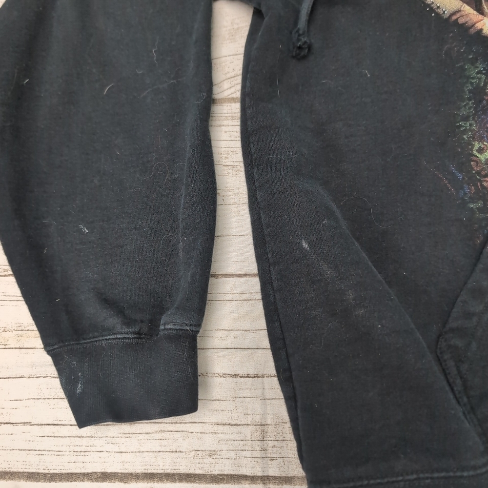 Liquid Blue Jimi Hendrix Angel Black Full Zip Hoodie - Picture 3 of 7